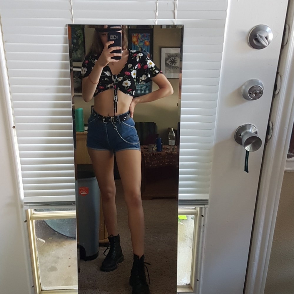 Floral crop top